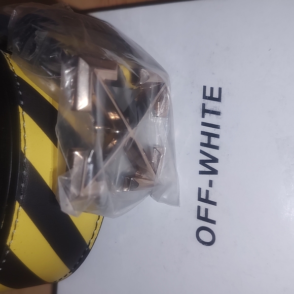 Off-White Yellow and Black Belt